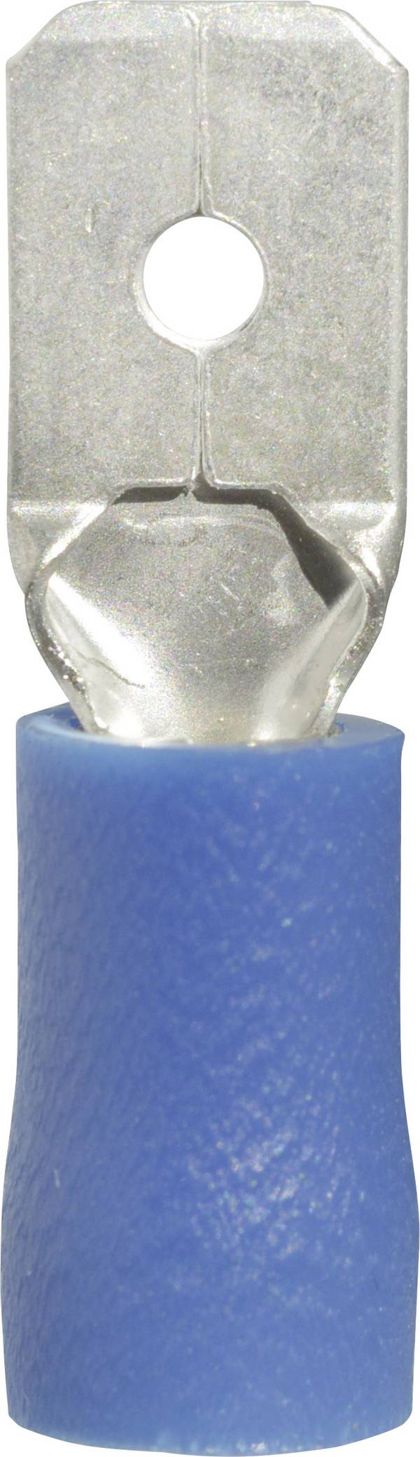 Vogt Verbindungstechnik 3911S Flachstecker Steckbreite: 6.3 mm Steckdicke: 0.8 mm 180 ° Teilisoliert Blau 1 St.