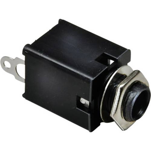 TRU COMPONENTS 1578867 Klinken-Steckverbinder 6.35 mm Buchse, Einbau vertikal Polzahl: 2 Mono Silber 1 St.
