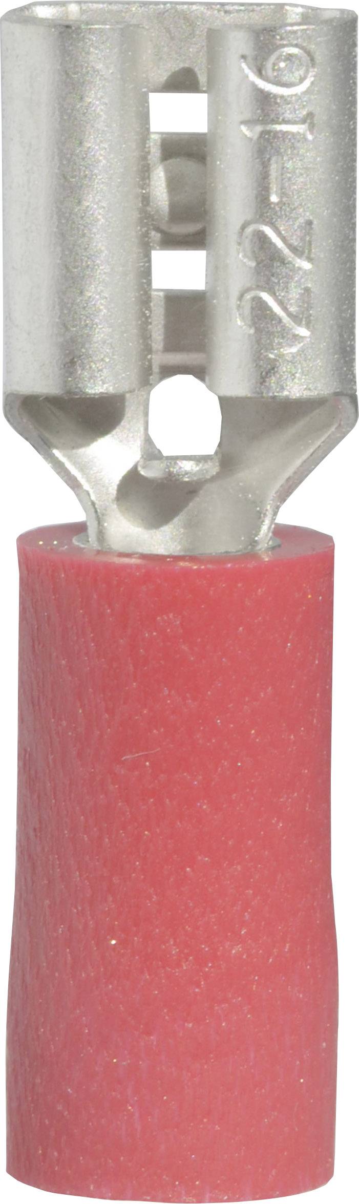 VOGT Flachsteckhülse Steckbreite: 4.8 mm Steckdicke: 0.8 mm 180 ° Teilisoliert Rot Vogt Verbindungst
