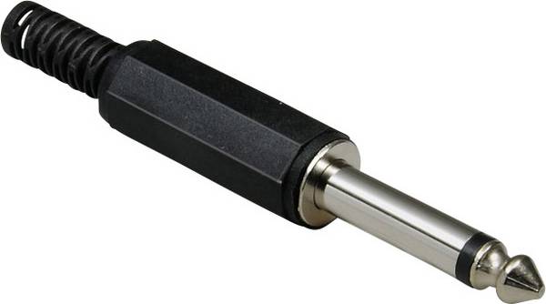 BKL Electronic 1107001 Klinken-Steckverbinder 6.35 mm Stecker, gerade Polzahl: 2 Mono Schwarz 1 St.
