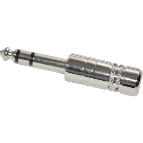 TRU COMPONENTS 733024 Klinken-Steckverbinder 6.35 mm Stecker, gerade Polzahl: 3 Stereo Silber 1 St.