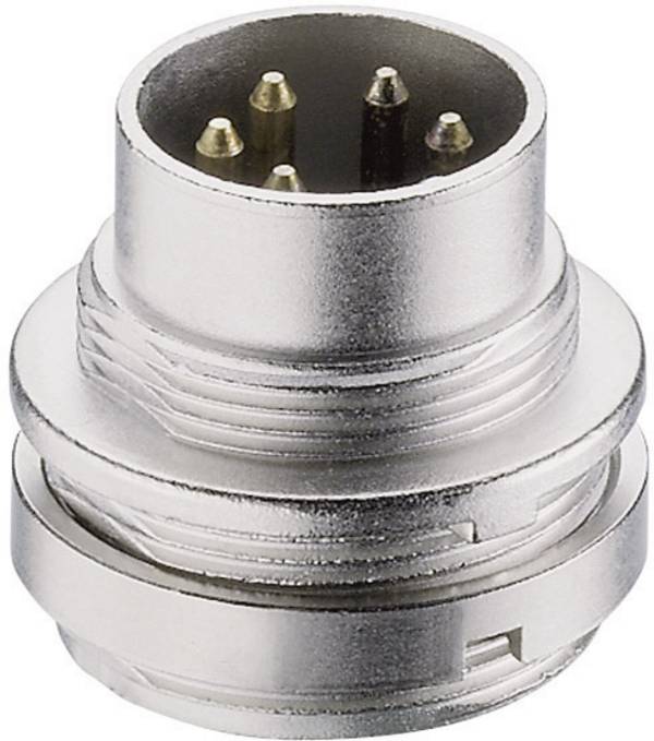 Lumberg SFV 30 DIN-Rundsteckverbinder Stecker, Einbau vertikal Polzahl: 3 Silber 1 St.