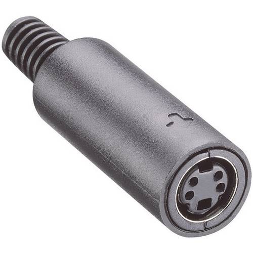 Lumberg MJ-372/8 DIN-Rundsteckverbinder Buchse, gerade Polzahl: 8 Schwarz 1 St.