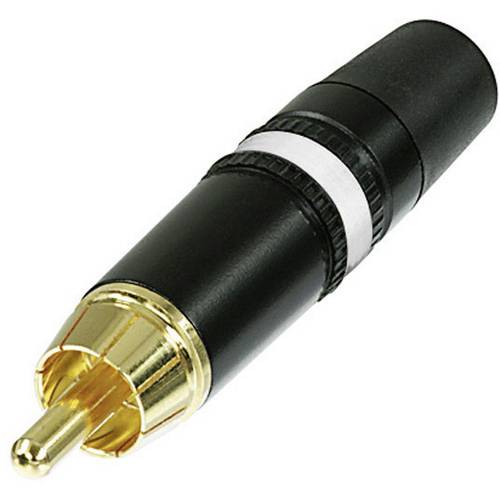 Thumbnail - Rean AV NYS373-9 Cinch-Steckverbinder Stecker, gerade Polzahl: 2 Schwarz, Weiß 1 St.