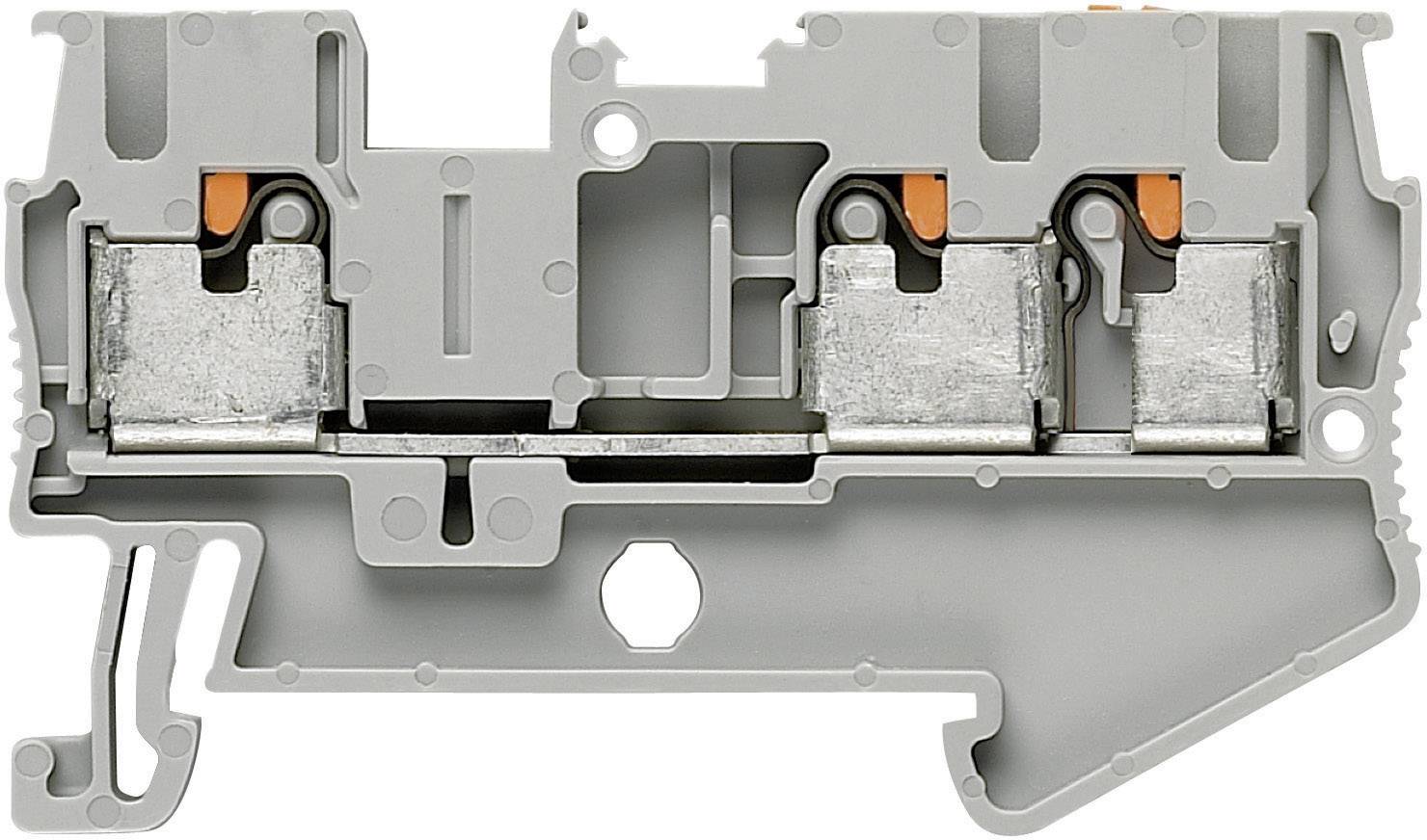 PHOENIX CONTACT Push-In Dreileiterklemmen PT-TWIN PT 2,5-TWIN Phoenix Contact Grau Inhalt: 1 St.