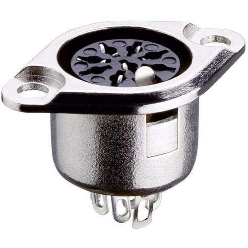 Lumberg 0103 05-1 DIN-Rundsteckverbinder Flanschbuchse, Kontakte gerade Polzahl: 5 Silber 1 St.