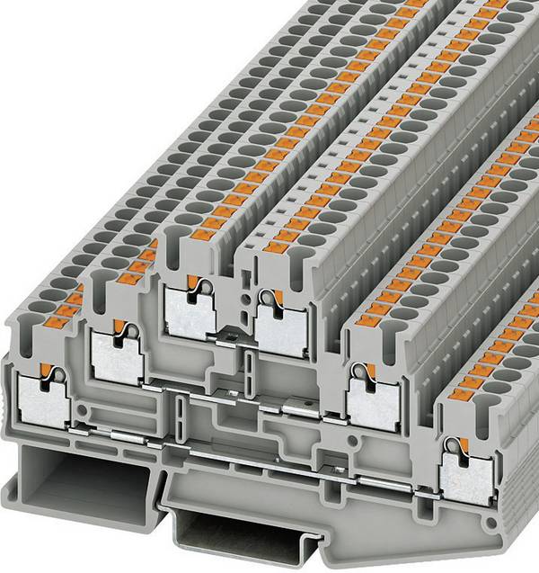 Phoenix Contact 3210499 Mehrstockklemme 5.2 mm Schnellanschluss  Grau 1 St.