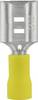 TRU COMPONENTS 1583085 Flachsteckhülse Steckbreite: 9.50 mm Steckdicke: 0.80 mm 180 ° Teilisoliert Gelb 1 St.