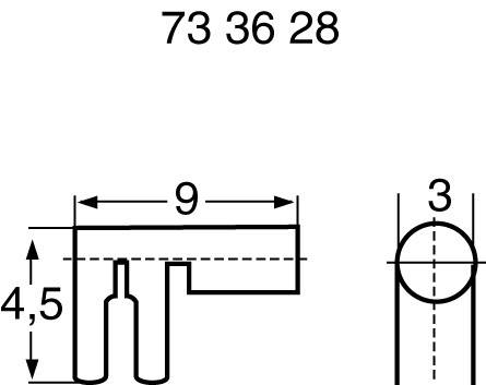 Vogt Verbindungstechnik 1343.70 Rundsteckhülse Kontaktoberfläche versilbert 1 St. (L x B) 9 mm x 3 mm-1