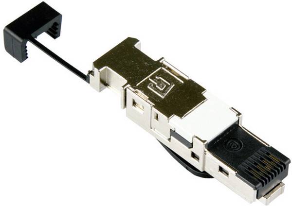 Metz Connect 1401405012-I RJ45 Steckverbinder CAT 6A 1401405012-I Stecker, gerade  Pole: 8P8C Polzahl Sensoren 8P8C Schwarz 1 St.