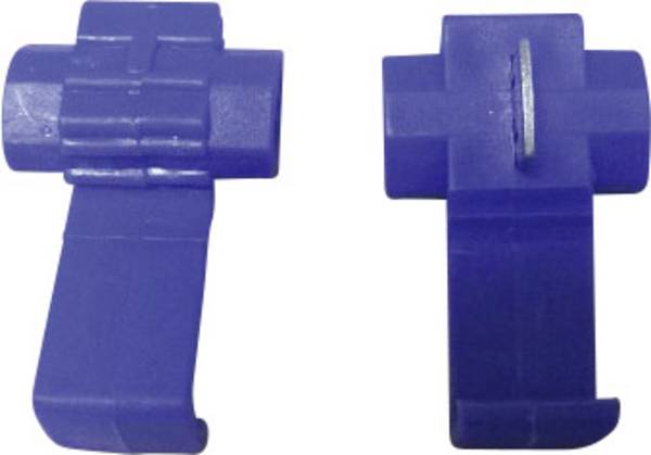 TRU COMPONENTS Schnellklemmverbinder flexibel: 1-2.5 mm² starr: 1-2.5 mm² Polzahl: 2 Blau 5 St.