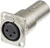 Neutrik NA3FDM XLR-Adapter XLR-Buchse - XLR-Stecker 1 St.