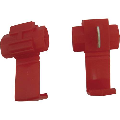TRU COMPONENTS Schnellklemmverbinder flexibel: 0.5-0.75 mm² starr: 0.5-0.75 mm² Polzahl: 2 Rot 5 St.