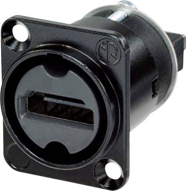 Neutrik NAHDMI-W-B HDMI-Steckverbinder Flanschbuchse, Kontakte gerade Polzahl: 19  Schwarz 1 St.