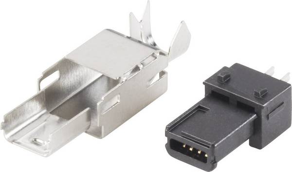 Mini USB-Stecker 2.0 Stecker, gerade 10120251 Mitsumi USB-B 10120251 BKL Electronic Inhalt: 1 St.