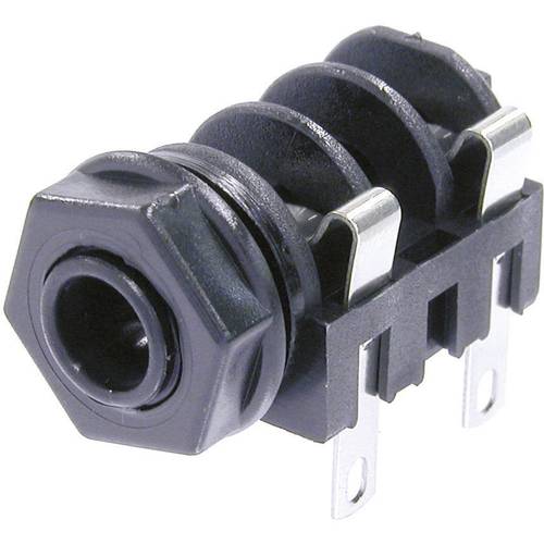 Neutrik NMJ4HF-S Klinken-Steckverbinder 6.35 mm Buchse, Einbau horizontal Polzahl: 2 Mono Schwarz 1 St.