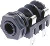 Neutrik NMJ4HF-S Klinken-Steckverbinder 6.35 mm Buchse, Einbau horizontal Polzahl: 2 Mono Schwarz 1 St.