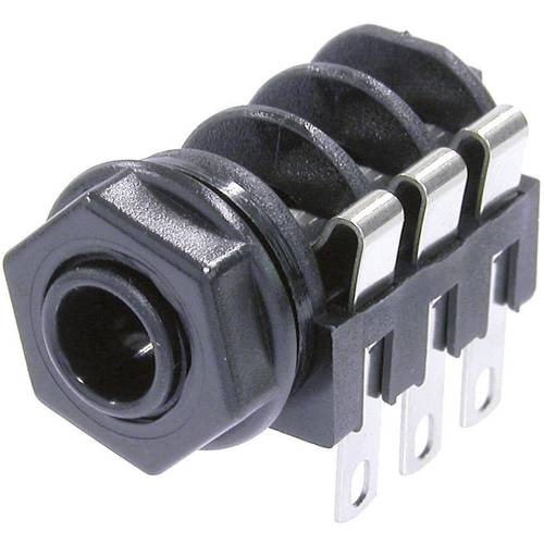 Neutrik NMJ2HF-S Klinken-Steckverbinder 6.35 mm Buchse, Einbau horizontal Polzahl: 2 Mono Schwarz 1 St.