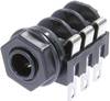 Neutrik NMJ2HF-S Klinken-Steckverbinder 6.35 mm Buchse, Einbau horizontal Polzahl: 2 Mono Schwarz 1 St.