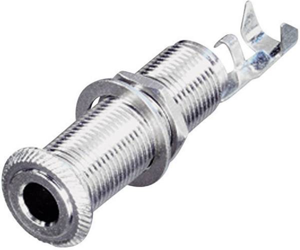 Rean AV NYS2202 Klinken-Steckverbinder 6.35 mm Buchse, Einbau horizontal Polzahl: 2 Mono Silber 1 St.