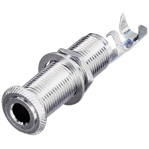 Rean AV NYS221 Klinken-Steckverbinder 6.35 mm Buchse, Einbau horizontal Polzahl: 3 Stereo Silber 1 St.