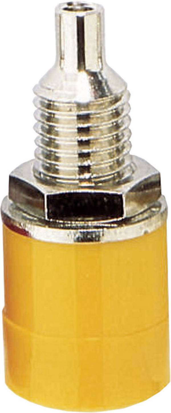 BKL Electronic 072308 Laborbuchse Buchse, Einbau vertikal Stift-Ø: 4 mm Gelb 1 St. Piece