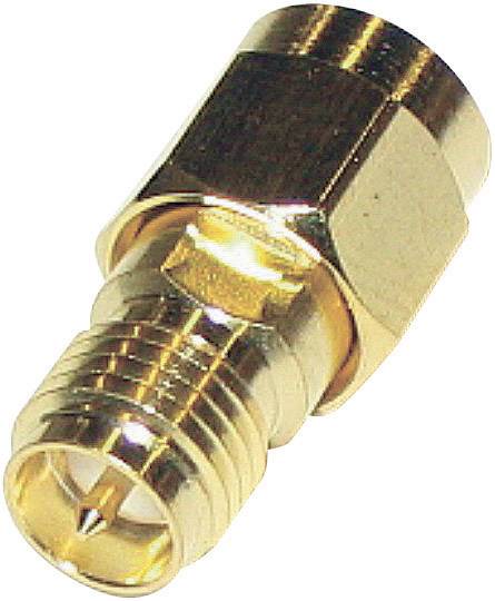 Goldener Koaxialadapter mit F-Stecker und F-Buchse. Eignet sich zur Verbindung von Kabel- und Satellitenantennen.