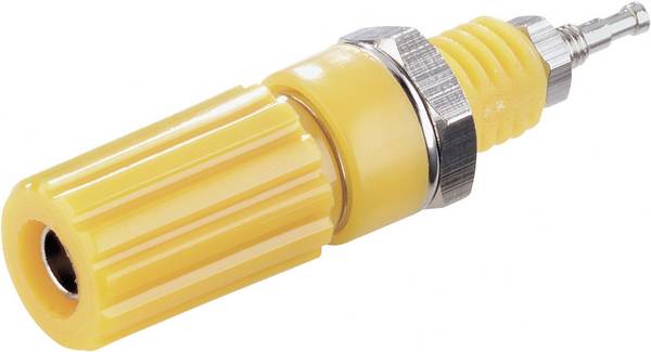 TRU COMPONENTS TC-R1-9 Yellow Polklemme Gelb 10 A 1 St.