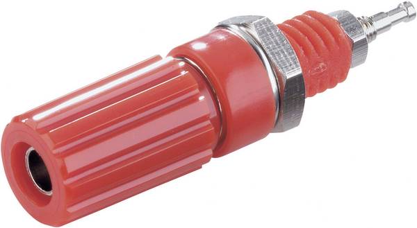 TRU COMPONENTS TC-R1-9 Red Polklemme Rot 10 A 1 St.