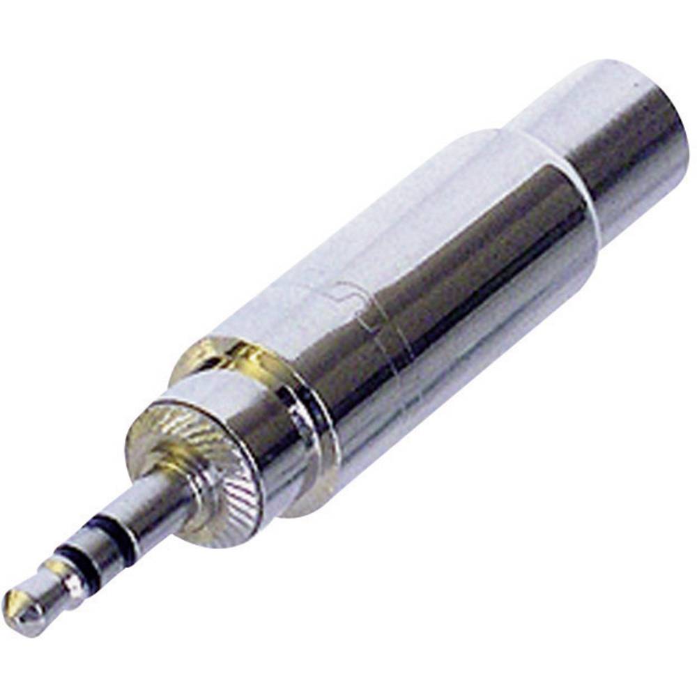Rean AV Jackplug Audio Adapter [1x Jackplug male 3.5 mm 1x Cinch-koppeling] Zilver