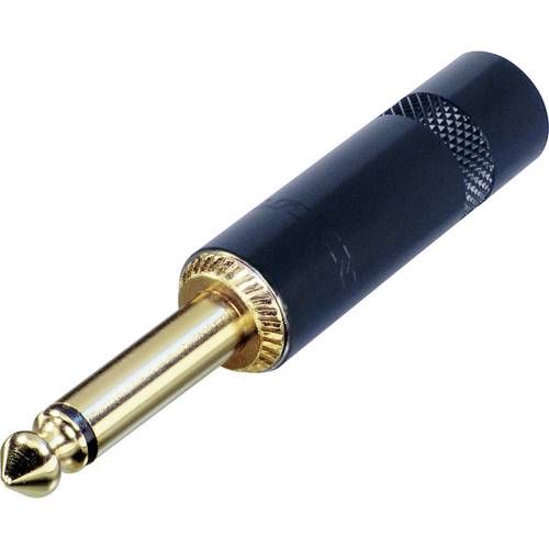 Rean AV NYS224BG Klinken-Steckverbinder 6.35 mm Stecker, gerade Polzahl: 2 Mono Schwarz, Gold 1 St.