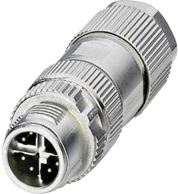 Phoenix Contact 1417430 Sensor-/Aktor-Datensteckverbinder M12 Stecker, gerade  Polzahl Sensoren: 8P8C 1 St.