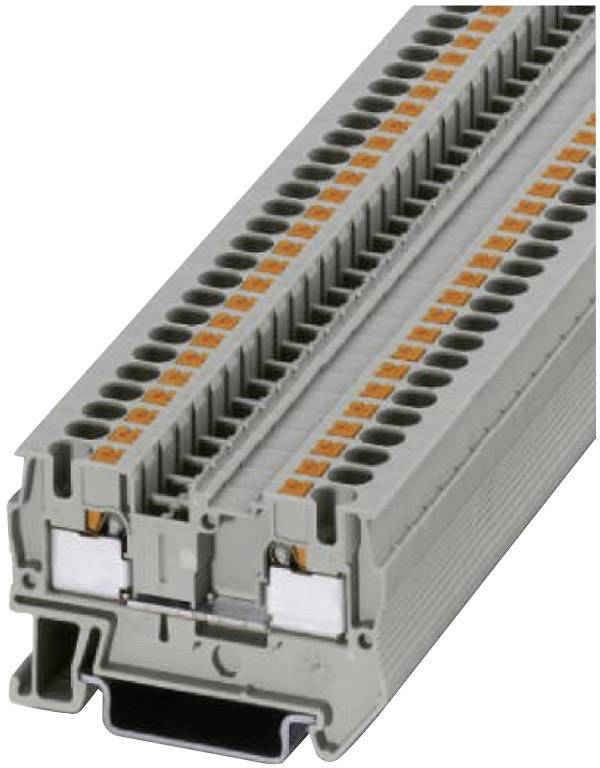 Phoenix Contact 3211757 Durchgangsklemme 6.2 mm Schnellanschluss Grau 1 St.