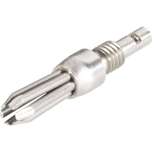 Schnepp N V2A 4000 Büschelstecker Stecker, gerade Stift-Ø: 4 mm Silber 1 St.