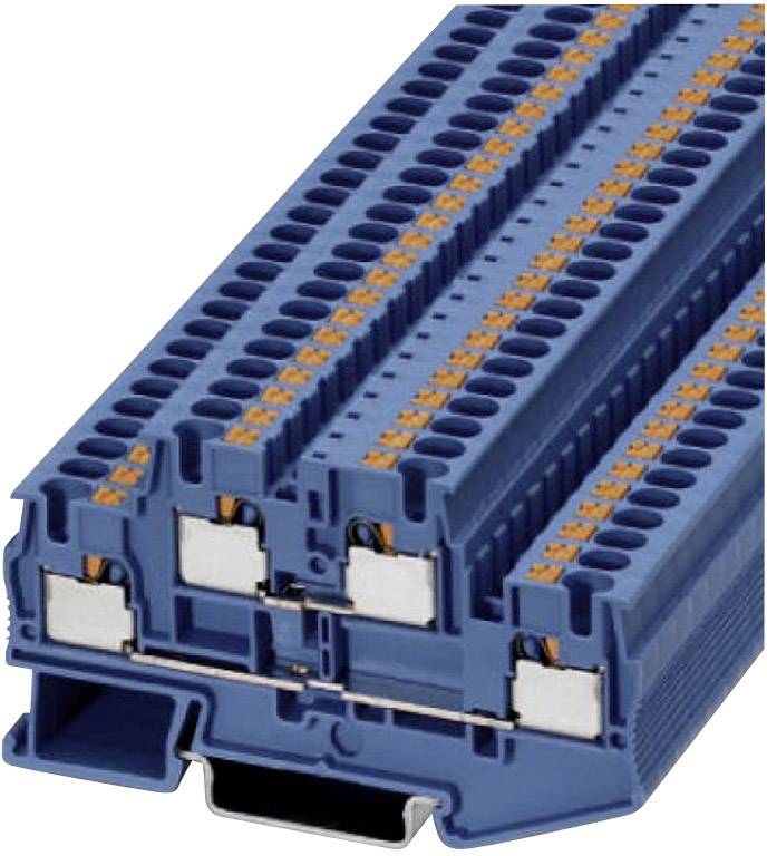 PHOENIX CONTACT Push-In Doppelstockklemme PTTB PTTB 4 BU Phoenix Contact Blau Inhalt: 1 St.