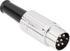 BKL Electronic 0208026 DIN-Rundsteckverbinder Stecker, gerade Polzahl: 8 Silber 1 St.