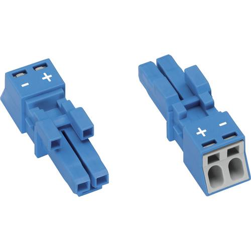 WAGO 890-1102 Netz-Steckverbinder WINSTA MINI Buchse, gerade Gesamtpolzahl: 2 16 A Blau 1 St.