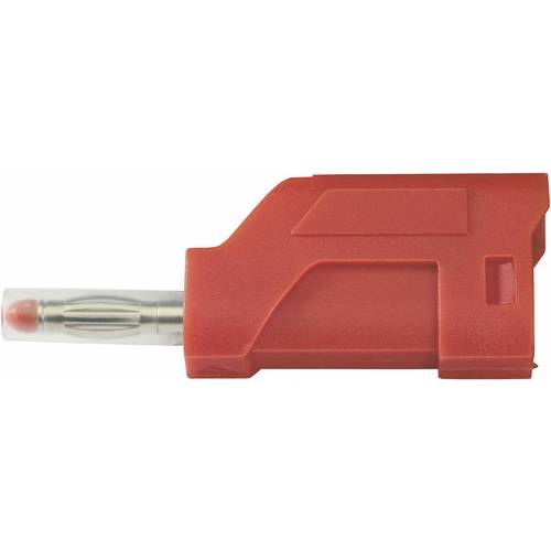 TRU COMPONENTS TC-R8-104 R Lamellenstecker Stecker, gerade Stift-Ø: 4 mm Rot 1 St.