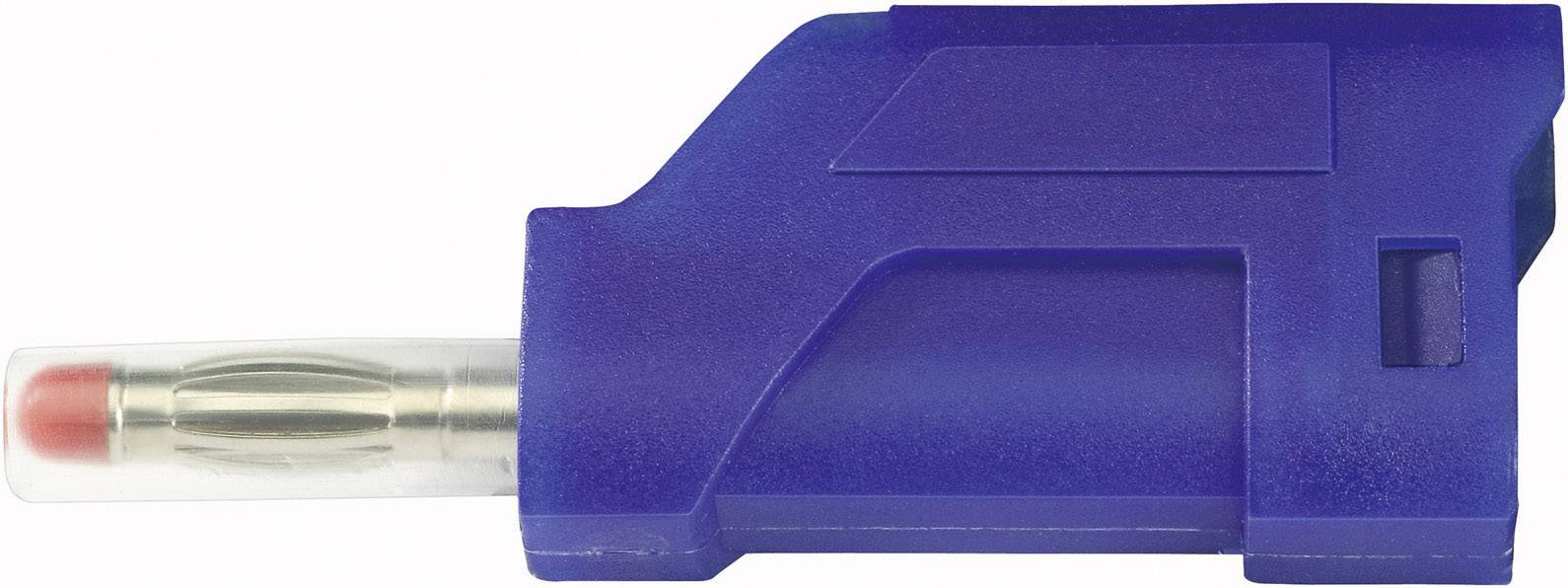 TRU COMPONENTS TC-R8-104 BL Lamellenstecker Stecker, gerade Stift-Ø: 4 mm Blau 1 St.