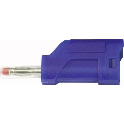 TRU COMPONENTS TC-R8-104 BL Lamellenstecker Stecker, gerade Stift-Ø: 4 mm Blau 1 St.