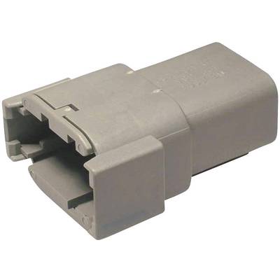 Ein rechteckiger, grauer Steckverbinder; häufig in elektronischen Geräten zur Verbindung von Kabeln und Schaltungen verwendet.
