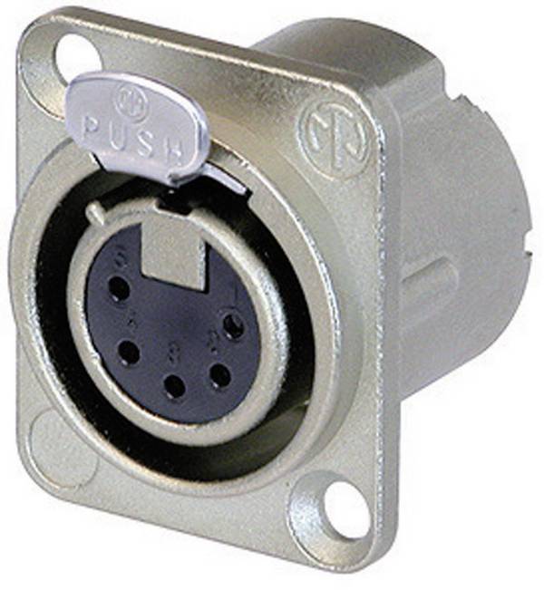 Neutrik NC5FD-LX XLR-Steckverbinder Flanschbuchse, Kontakte gerade Polzahl: 5  Silber 1 St.