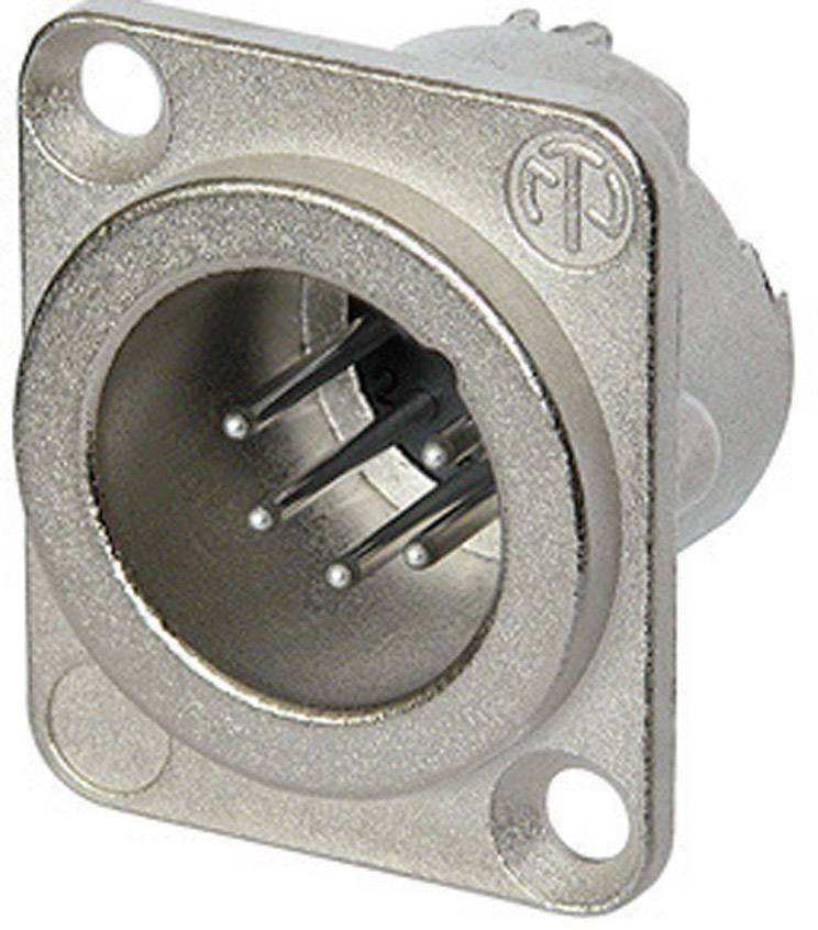 Neutrik NC5MD-LX XLR-Steckverbinder Flanschstecker, Kontakte gerade Polzahl: 5 Silber 1 St.
