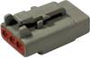 TE Connectivity DTM 06-3 S Rundstecker Stecker, gerade Gesamtpolzahl: 3 Serie (Rundsteckverbinder): DTM 1 St.