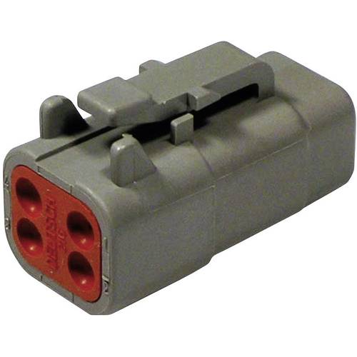 TE Connectivity DTM 06-4 S Rundstecker Stecker, gerade Gesamtpolzahl: 4 Serie (Rundsteckverbinder): DTM 1 St.