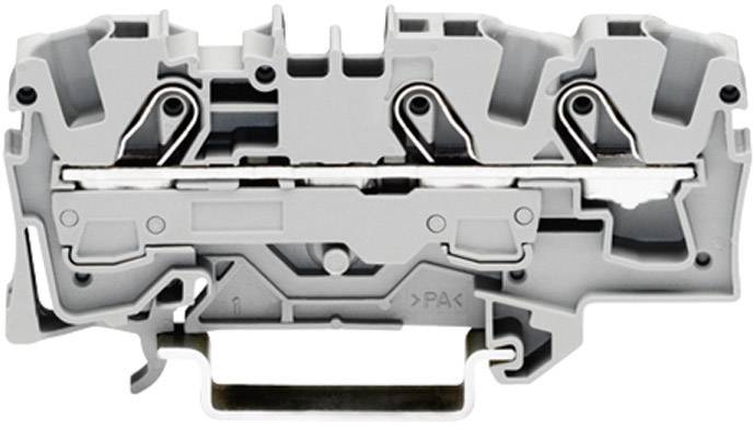 WAGO 2006-1301 Durchgangsklemme 7.50 mm Zugfeder Belegung: L Grau 1 St.