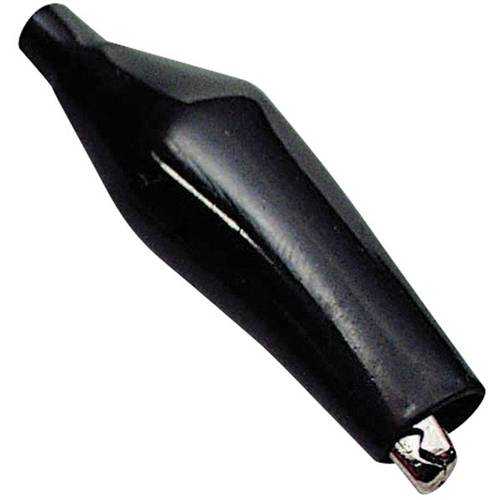 TRU COMPONENTS Krokodilklemme Schwarz Klemmbereich max.: 9 mm Länge: 28 mm 1 St.