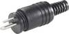 BKL Electronic 0205003/K Lautsprecher-Steckverbinder Stecker, gerade Polzahl: 2 Schwarz 1 St.