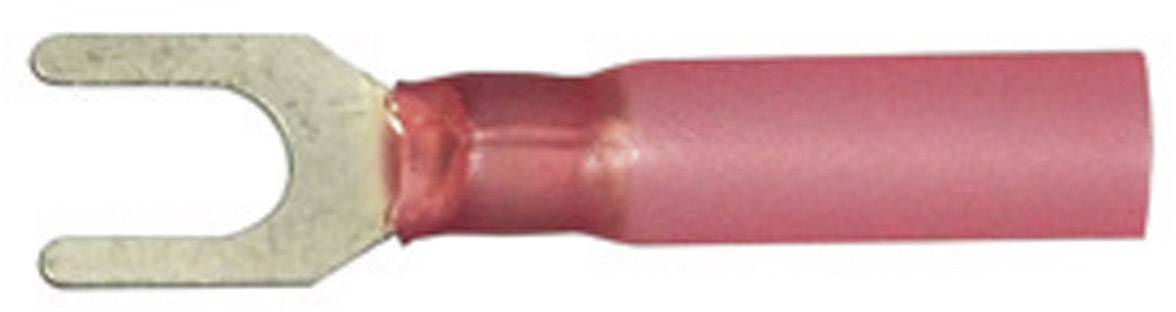 VOGT Gabelkabelschuh mit Schrumpfschlauch 0.5 mm² 1 mm² Loch-Ø=3.7 mm Teilisoliert Rot Vogt Verbindu