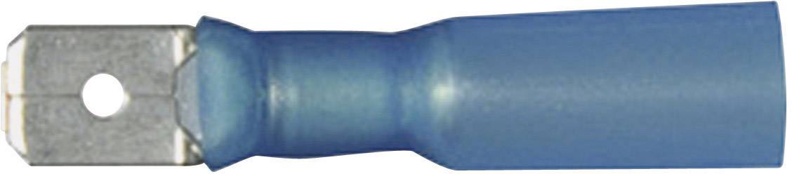 VOGT Flachstecker mit Schrumpfschlauch Steckbreite: 6.3 mm Steckdicke: 0.8 mm 180 ° Teilisoliert Bla